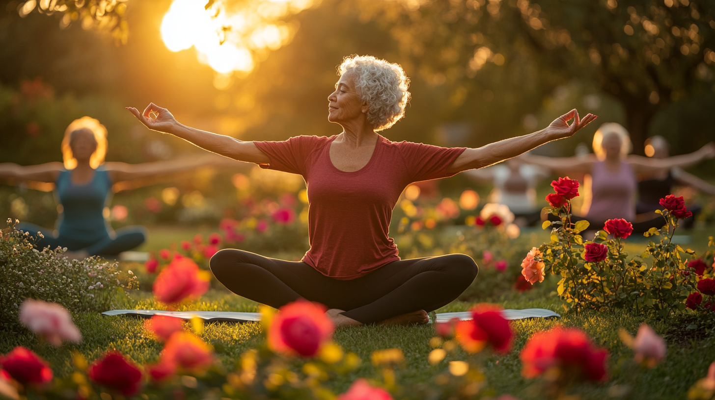 Родина займається йогою разом